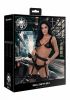 Ouch! Skulls & Bones Garter Belt With Skulls Black