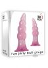 Fun Jelly Butt Plugs Pink Set of 2