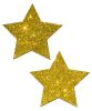 Gold Glitter Rock Star Pasties O/S