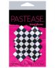 Pastease Checker Cross X Black White Pasties O/S