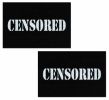 Censored Bar Black Pasties O/S