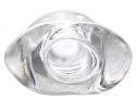 Tight Hole Clear Ribbed Penis Sheath
