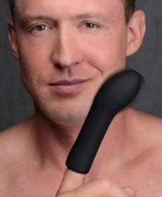 10x Vibrating Curved Silicone Finger Massager