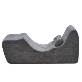 Yoga Chair Chaise, Ergonomic Chaise Lounge Chair for Yoga, Modern Boneless Curved Foam Lounge Indoor for Massage, Stretching, Relaxation, Exercis