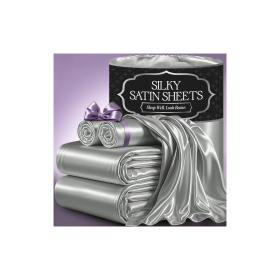 Satin Bed Sheets - 4 Piece Luxury Silky Queen Size Bedding Set - Softer Than Silk, Wrinkle-Free with 15' Deep Pocket Fitted Sheet