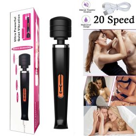 Magic Massagestab Wand Massager-Massagegerät-Wasserdicht-Vibrator-Stark aufladba